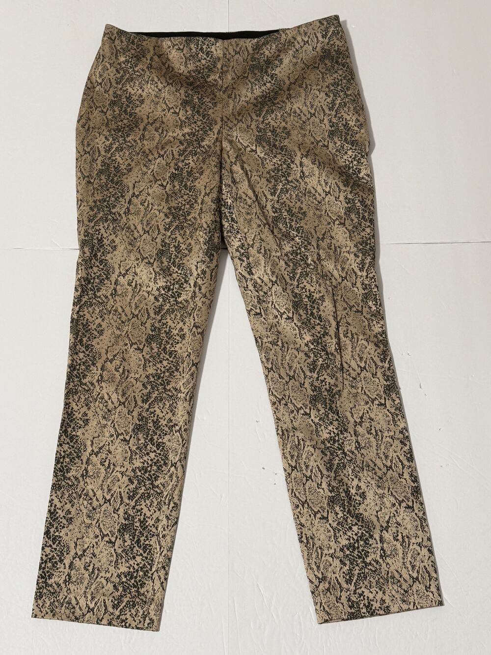 Chico's Snakeskin Print Ankle Pants, Size 0.5